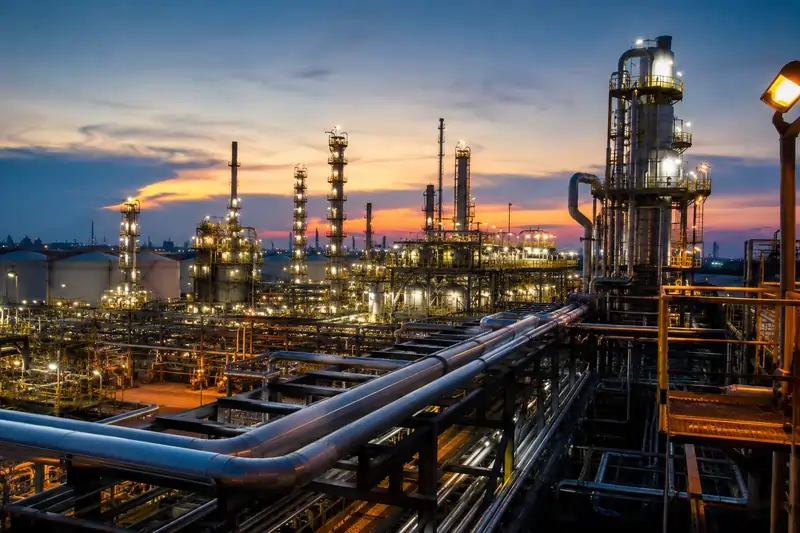 Oil and gas refinery plant