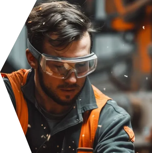 Man working